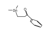 1-phenyl-3-(trimethylstannyl)propan-1-one结构式