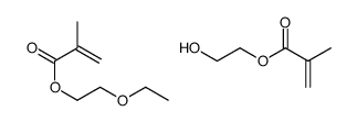 2-ethoxyethyl 2-methylprop-2-enoate,2-hydroxyethyl 2-methylprop-2-enoate Structure