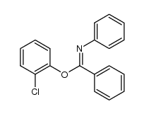 (N-phenyl)(benzyliden)(o-chlorophenoxy)imine结构式