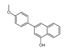 3-(4-methoxyphenyl)naphthalen-1-ol结构式