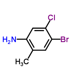4-溴-5-氯-2-甲基苯胺结构式