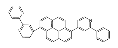 2-pyridin-2-yl-4-[6-(2-pyridin-2-ylpyridin-4-yl)pyren-1-yl]pyridine结构式