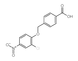 Benzoic acid,4-[(2-chloro-4-nitrophenoxy)methyl]- structure