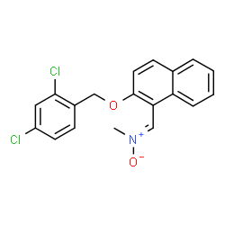 ((2-[(2,4-DICHLOROBENZYL)OXY]-1-NAPHTHYL)METHYLENE)(METHYL)AMMONIUMOLATE Structure