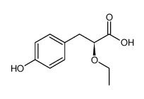 (S)-2-乙氧基-3-(4-羟基苯基)-丙酸结构式