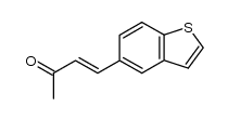 trans-4-(benzo[b]thiophen-5-yl)-but-3-en-2-one结构式