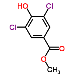 3,5-二氯-4-羟基苯甲酸甲酯结构式