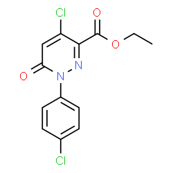 Ethyl 4-chloro-1-(4-chlorophenyl)-6-oxo-1,6-dihydro-3-pyridazinecarboxylate structure