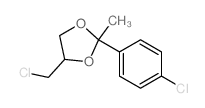 4-(chloromethyl)-2-(4-chlorophenyl)-2-methyl-1,3-dioxolane Structure