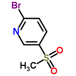2-溴-5-甲砜基吡啶结构式