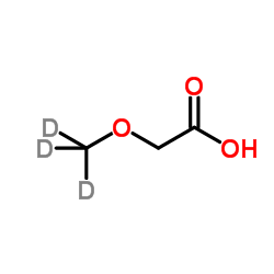 甲氧基乙酸-D3结构式