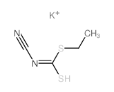 N-cyano-1-ethylsulfanyl-methanethioamide结构式