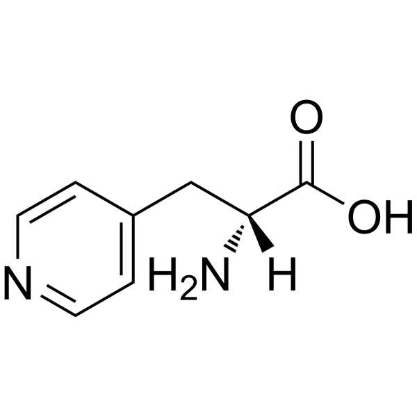3-(4-吡啶基)-D-丙氨酸结构式