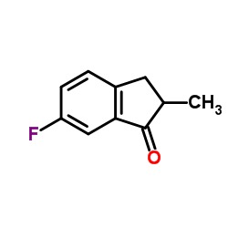 6-氟-2-甲基-1-茚酮结构式