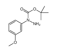 N1-tert-Butoxycarbonyl 1-(3-Methoxyphenyl)hydrazine结构式
