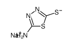 sodium 2-amino-5-mercapto-1,3,4-thiadiazolate Structure