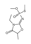 (2E)-3-ethyl-2-[methoxy(methylsulfanyl)phosphoryl]imino-5-methyl-1,3-oxazolidin-4-one Structure