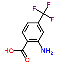 2-氨基-4-三氟甲基苯甲酸结构式