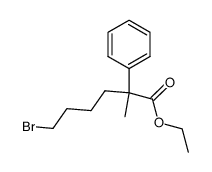 ethyl 6-bromo-2-methyl-2-phenylhexanoate Structure