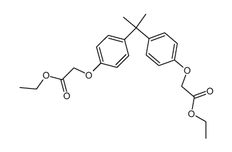 2,2-bis-(p-ethoxycarbonylmethoxyphenyl)propane结构式