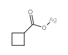 cyclobutane carboxylic acid silver salt Structure