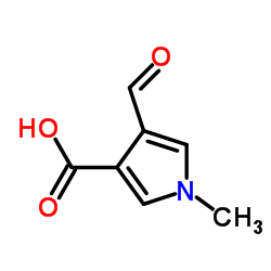4-Formyl-1-methyl-1H-pyrrole-3-carboxylic acid Structure