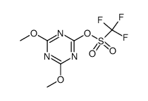 2,4-dimethoxy-6-trifluoromethanesulfonyloxy-1,3,5-triazine Structure