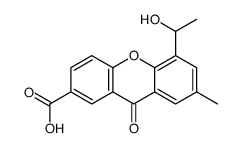 5-(1-hydroxyethyl)-7-methyl-9-oxoxanthene-2-carboxylic acid Structure