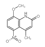 8-methoxy-4-methyl-5-nitro-1H-quinolin-2-one Structure