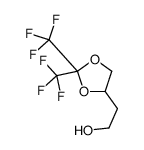 2-[2,2-bis(trifluoromethyl)-1,3-dioxolan-4-yl]ethanol结构式