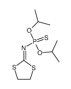 2-((Diisopropoxyphosphinothioyl)imino)-1,3-dithiolane结构式