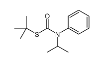 S-tert-butyl N-phenyl-N-propan-2-ylcarbamothioate结构式