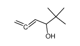 2,2-dimethyl-4,5-hexadien-3-ol结构式