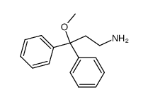 3,3-diphenyl-3-methoxy-propylamine Structure
