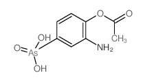 (4-acetyloxy-3-amino-phenyl)arsonic acid Structure