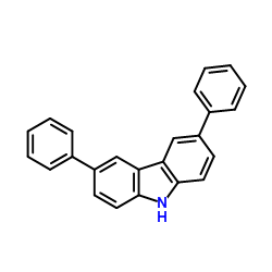 3,6-二苯基-9H-咔唑结构式