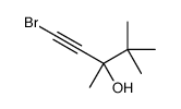 1-Bromo-3,4,4-trimethyl-1-pentyn-3-ol Structure