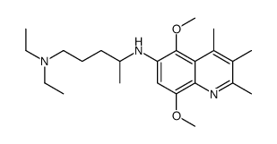 4-N-(5,8-dimethoxy-2,3,4-trimethylquinolin-6-yl)-1-N,1-N-diethylpentane-1,4-diamine Structure