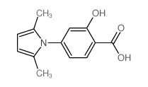 4-(2,5-二甲基-吡咯-1-基)-2-羟基-苯甲酸结构式