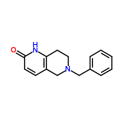 6-苄基-5,6,7,8-四氢-1,6-萘啶-2(1H)-酮结构式