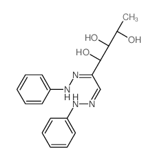 L-lyxo-Hexos-2-ulose,6-deoxy-, bis(phenylhydrazone) (9CI)结构式