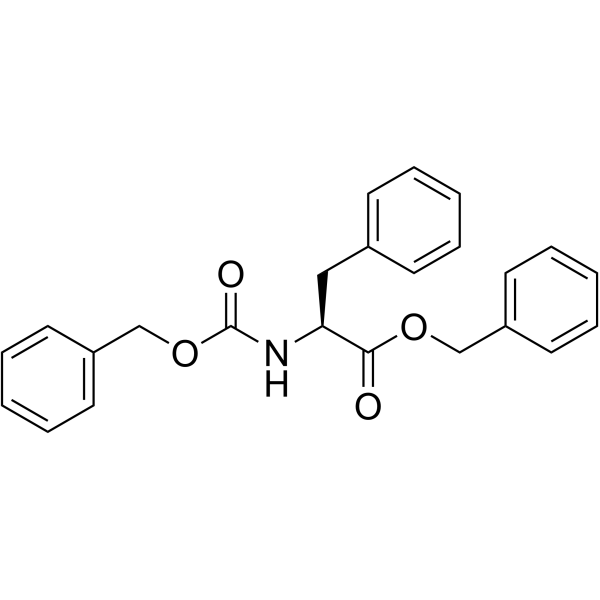 Z-L-苯丙氨酸苄酯结构式