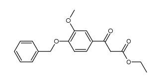 ethyl (3-methoxy-4-benzyloxy)benzoylacetate Structure