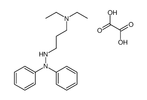 3-(2,2-diphenylhydrazinyl)-N,N-diethylpropan-1-amine,oxalic acid Structure