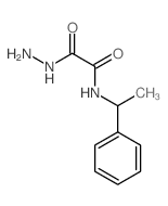 Acetic acid,2-oxo-2-[[(1R)-1-phenylethyl]amino]-, hydrazide Structure