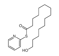 S-pyridin-2-yl 14-hydroxytetradecanethioate结构式