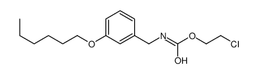 2-chloroethyl N-[(3-hexoxyphenyl)methyl]carbamate Structure