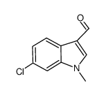 6-chloro-1-methyl-1H-indole-3-carbaldehyde结构式