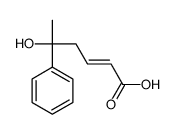 5-hydroxy-5-phenylhex-2-enoic acid结构式