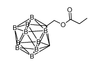 1,2-dicarbadodecaborane(12)-1-methyl propionate structure
